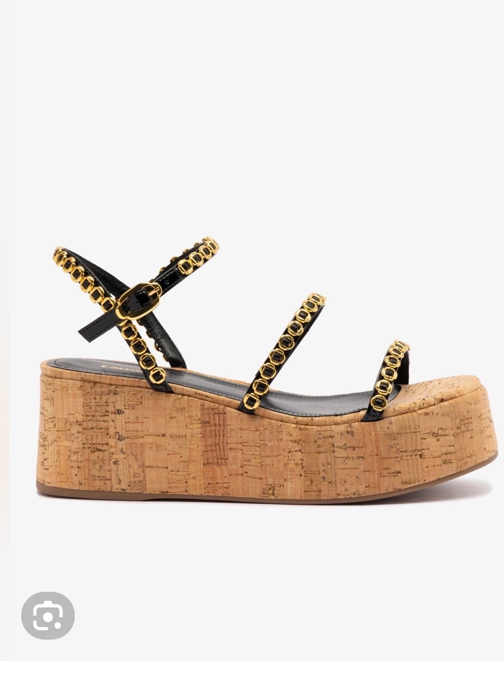 Larroude Gio Milanina Flatform Sandal Sz 7 BRAND New with Dust Bag